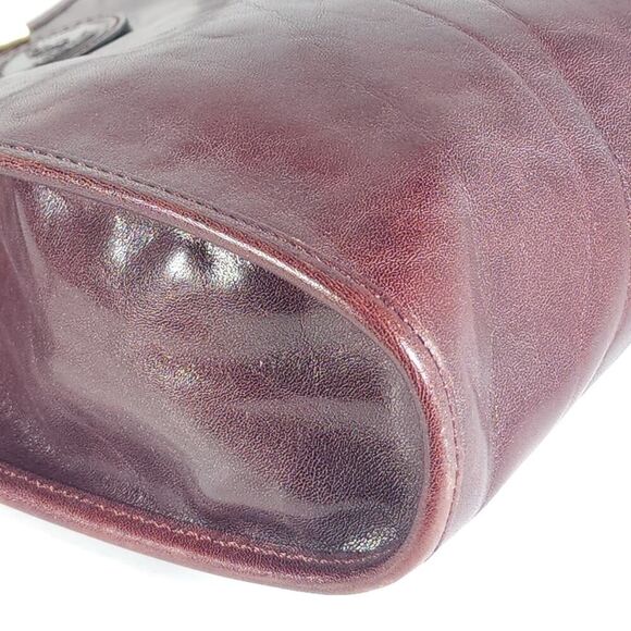 Aldo Filosini VTG Brown Leather Craftsman Crossbody Shoulder Bag Made In Italy - Picture 13 of 15